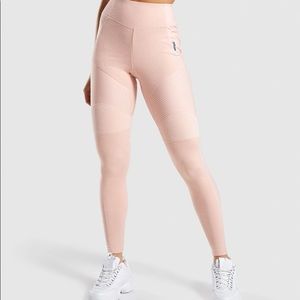 Gymshark True Texture Leggings - Blush nude XS